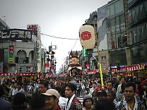Old style storage house street, gorgeous floats, 2003 is year of 80th aniversary as City, all 27 floats parade, come to Kawagoe!!