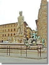 It is called the fountain of Neptune in the Signoria square made by Bartoromeo Amanati.