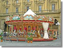 This Merry-go-round was in the Repubblica Square.