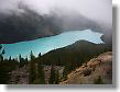 Beutiful Glacial Lake Louise and Peyto Lake